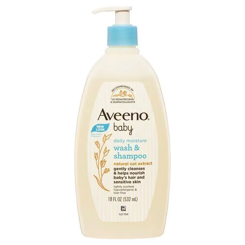 Aveeno Baby Daily Moisture Lightly Scented Wash & Shampoo 532mL