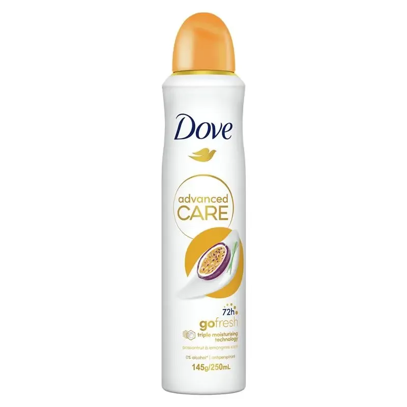 Dove Women Advanced Care Antiperspirant Aerosol Passionfruit & Lemongrass 250ml
